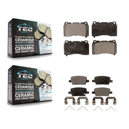 [Avant + Arrière] Kit de plaquette (céramique) de frein pour Chevrolet Camaro Cadillac CT6 KTC-100011