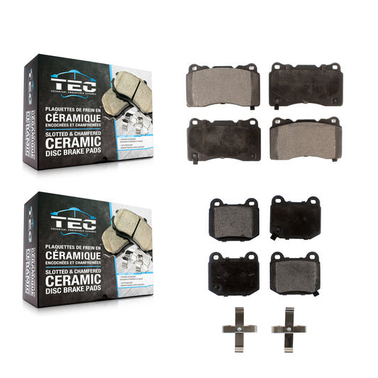 [Avant + Arrière] Kit de plaquette (céramique) de frein pour Subaru Impreza Mitsubishi Lancer WRX STI BRZ Toyota 86 KTC-100012
