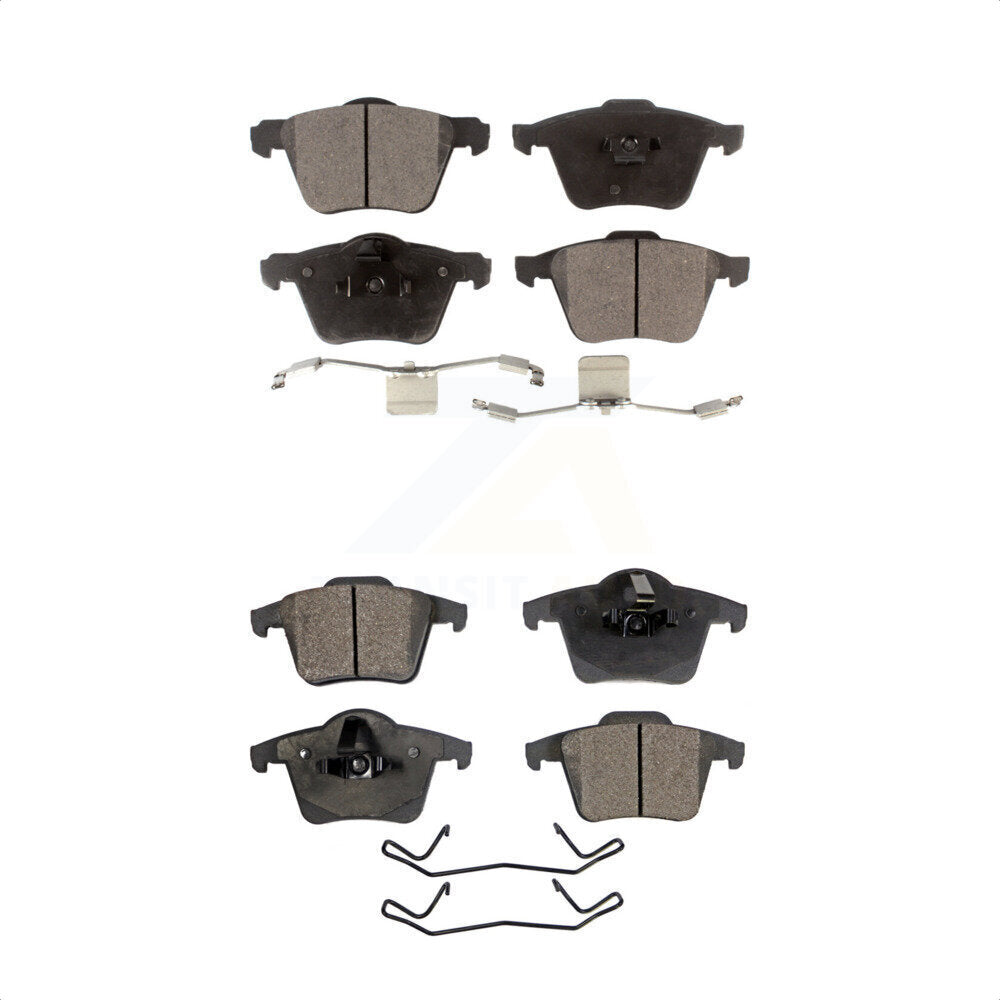 [Avant + Arrière] Kit de plaquette (céramique) de frein pour 2003-2014 Volvo XC90 avec 336mm Diameter Rotor KTC-100013 par TEC