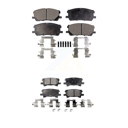 [Avant + Arrière] Kit de plaquette (céramique) de frein pour Lexus Toyota Highlander RX350 RX330 RX400h KTC-100014 par TEC