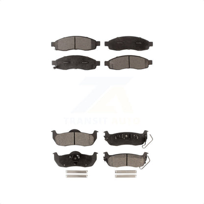 [Avant + Arrière] Kit de plaquette (céramique) de frein pour Nissan Titan Armada Pathfinder INFINITI QX56 TITAN KTC-100018 par TEC