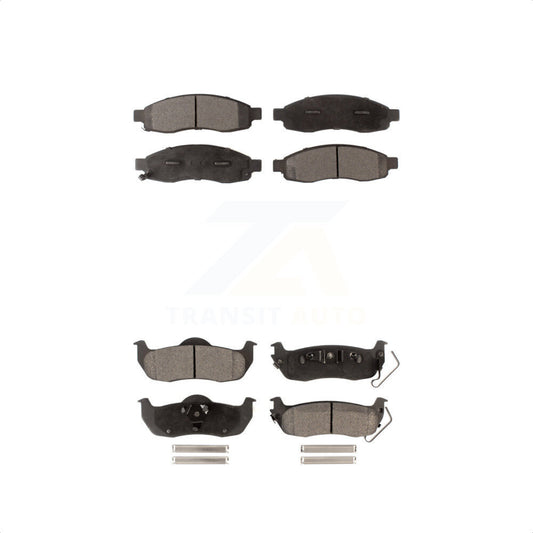 [Avant + Arrière] Kit de plaquette (céramique) de frein pour Nissan Titan Armada Pathfinder INFINITI QX56 TITAN KTC-100018 par TEC