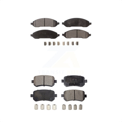 [Avant + Arrière] Kit de plaquette (céramique) de frein pour 2004-2007 Ford Freestar Mercury Monterey KTC-100021 par TEC