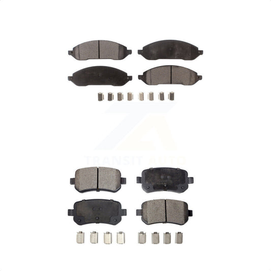 [Avant + Arrière] Kit de plaquette (céramique) de frein pour 2004-2007 Ford Freestar Mercury Monterey KTC-100021 par TEC