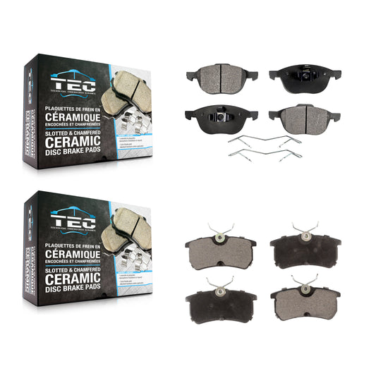 [Avant + Arrière] Kit de plaquette (céramique) de frein pour Ford Focus KTC-100029