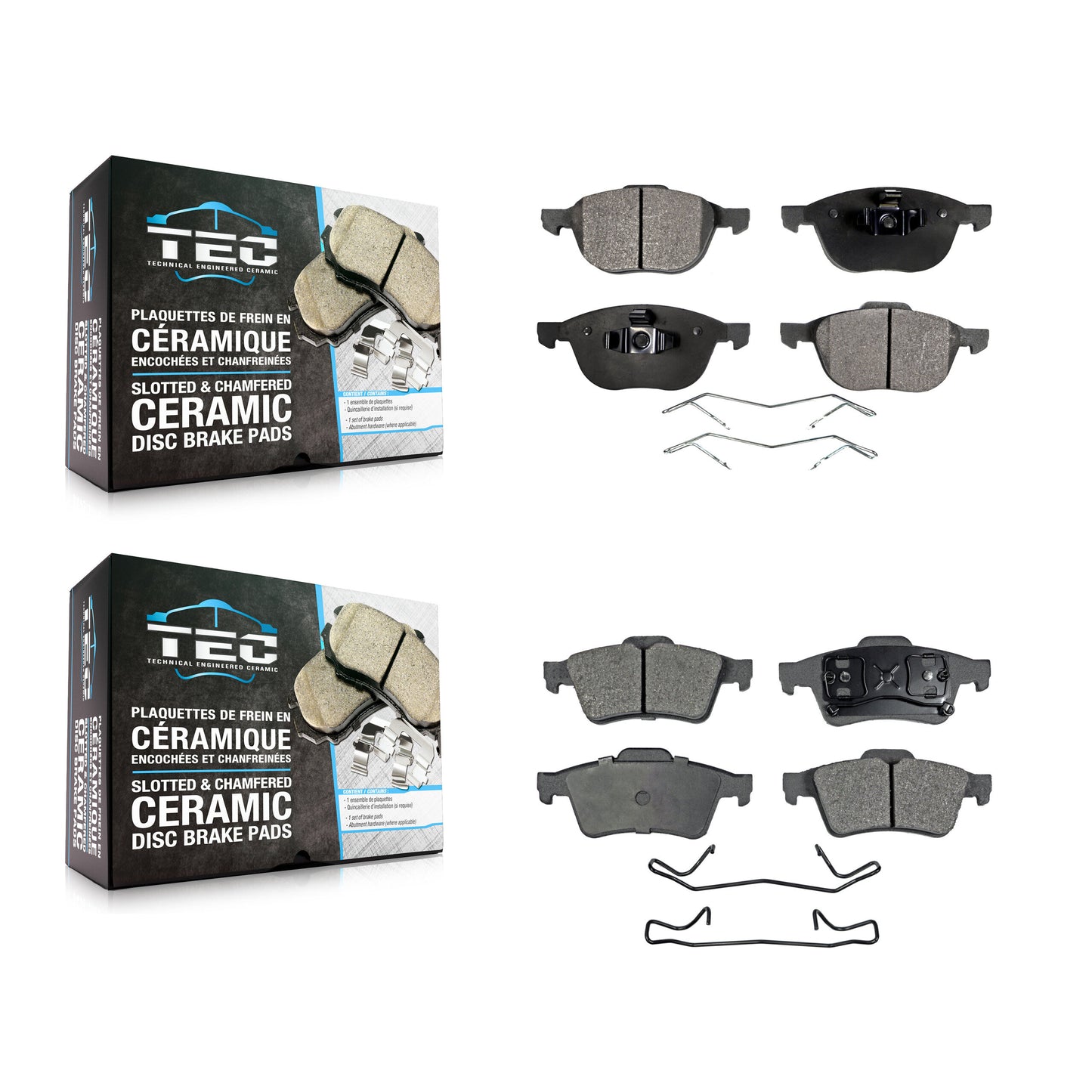 [Avant + Arrière] Kit de plaquette (céramique) de frein pour Mazda 3 5 KTC-100030