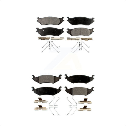 [Avant + Arrière] Kit de plaquette (céramique) de frein pour Ford E-150 Club Wagon Econoline KTC-100031 par TEC