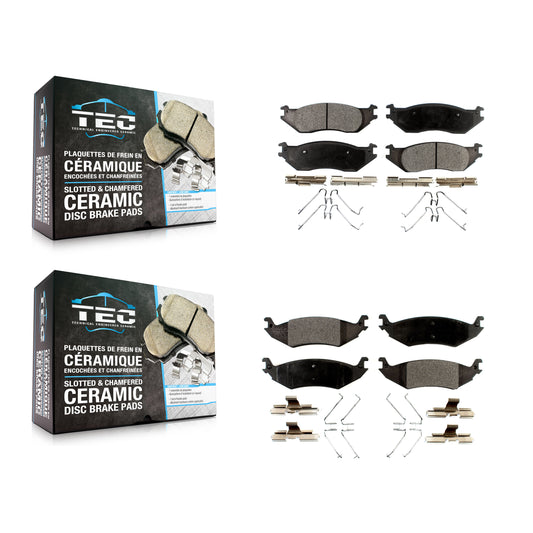 [Avant + Arrière] Kit de plaquette (céramique) de frein pour Ford E-150 Club Wagon Econoline KTC-100031