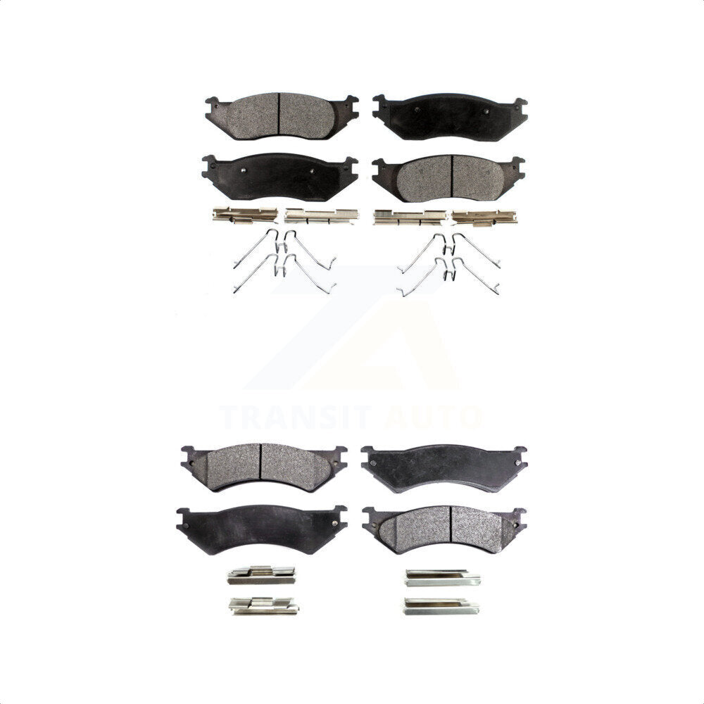 [Avant + Arrière] Kit de plaquette (céramique) de frein pour 2007 Ford E-150 From 10 17 06 KTC-100032 par TEC