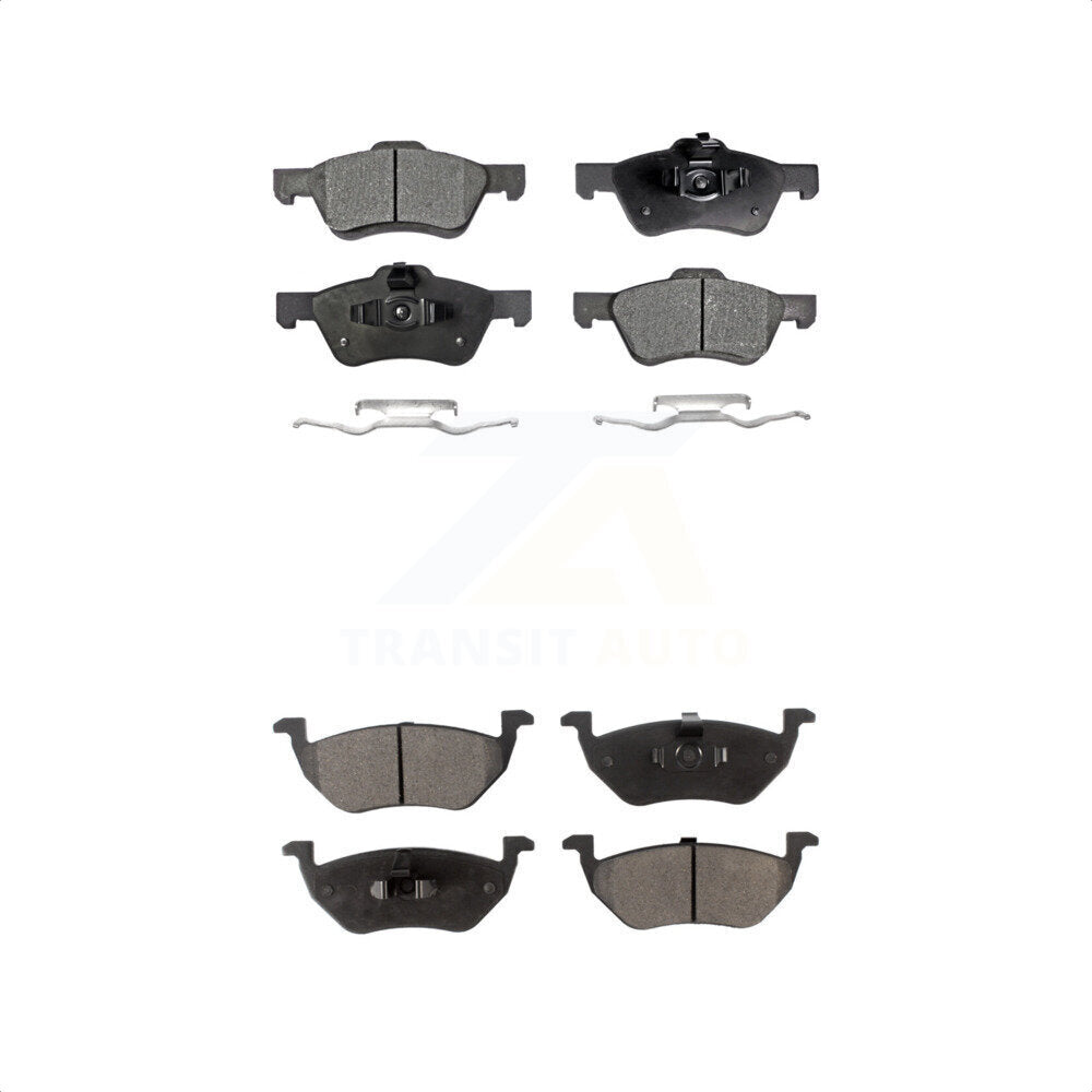 [Avant + Arrière] Kit de plaquette (céramique) de frein pour Ford Escape Mercury Mariner Mazda Tribute KTC-100033 par TEC