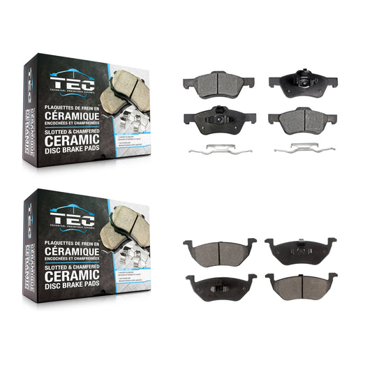[Avant + Arrière] Kit de plaquette (céramique) de frein pour Ford Escape Mercury Mariner Mazda Tribute KTC-100033