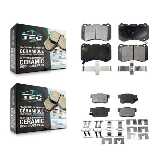 [Avant + Arrière] Kit de plaquette (céramique) de frein pour Acura TL KTC-100035