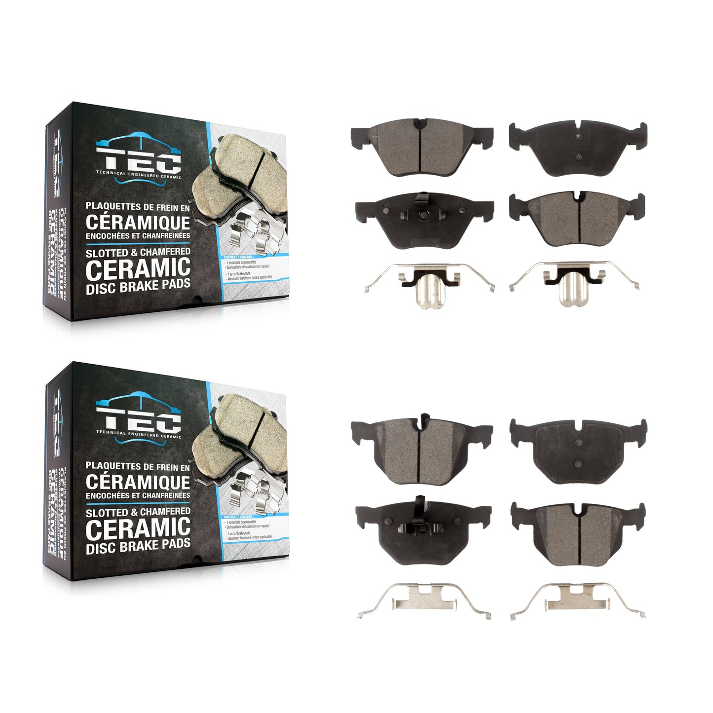 [Avant + Arrière] Kit de plaquette (céramique) de frein pour BMW 330i 330xi 335xi KTC-100040