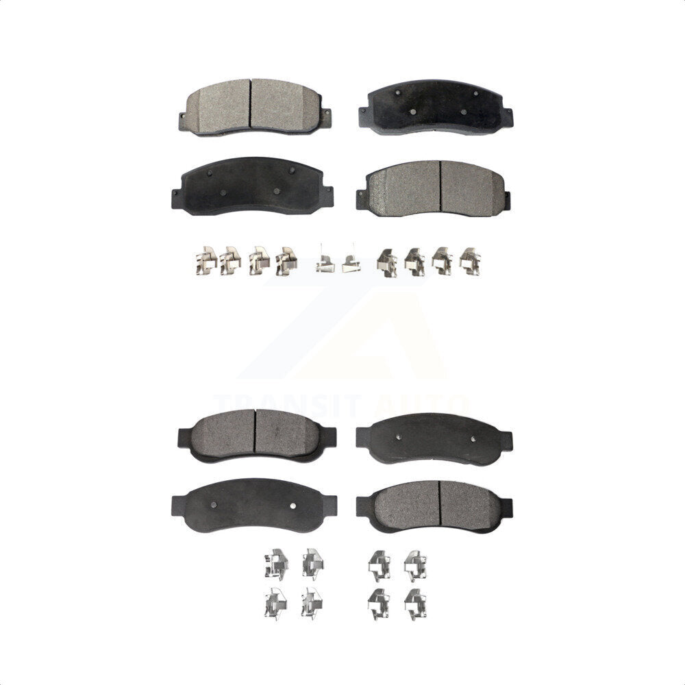 [Avant + Arrière] Kit de plaquette (céramique) de frein pour 2005-2007 Ford F-350 Super Duty avec Dual Wheels KTC-100043 par TEC