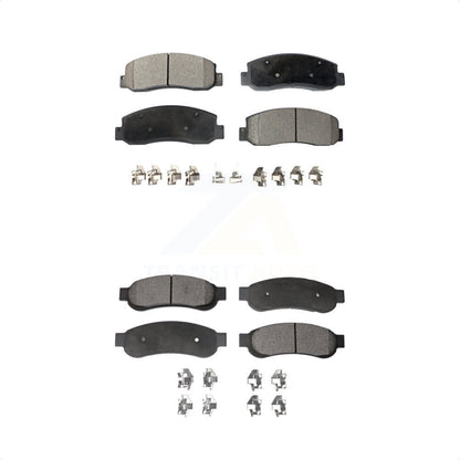 [Avant + Arrière] Kit de plaquette (céramique) de frein pour 2005-2007 Ford F-350 Super Duty avec Dual Wheels KTC-100043 par TEC