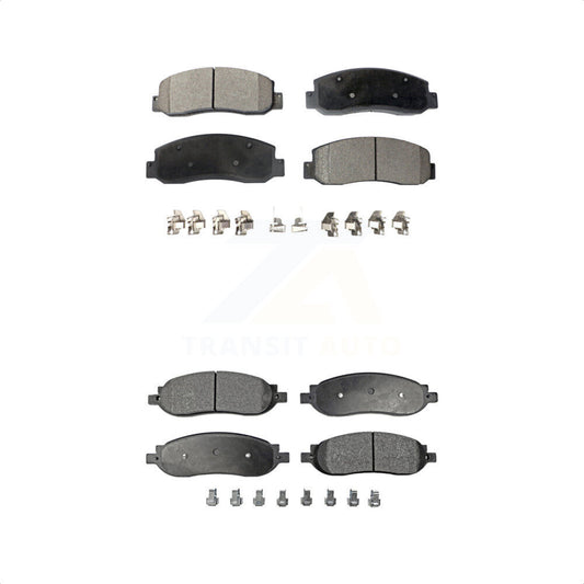 [Avant + Arrière] Kit de plaquette (céramique) de frein pour 2005-2007 Ford F-250 Super Duty F-350 KTC-100044 par TEC