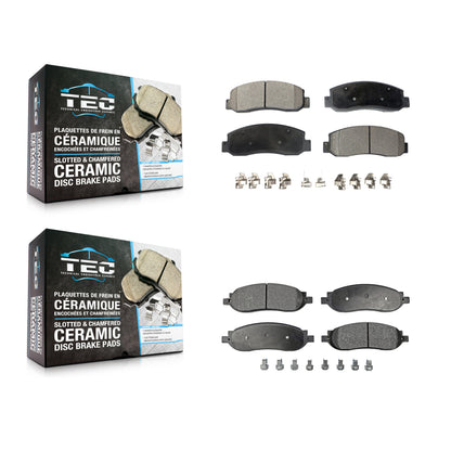 [Avant + Arrière] Kit de plaquette (céramique) de frein pour 2005-2007 Ford F-250 Super Duty F-350 KTC-100044