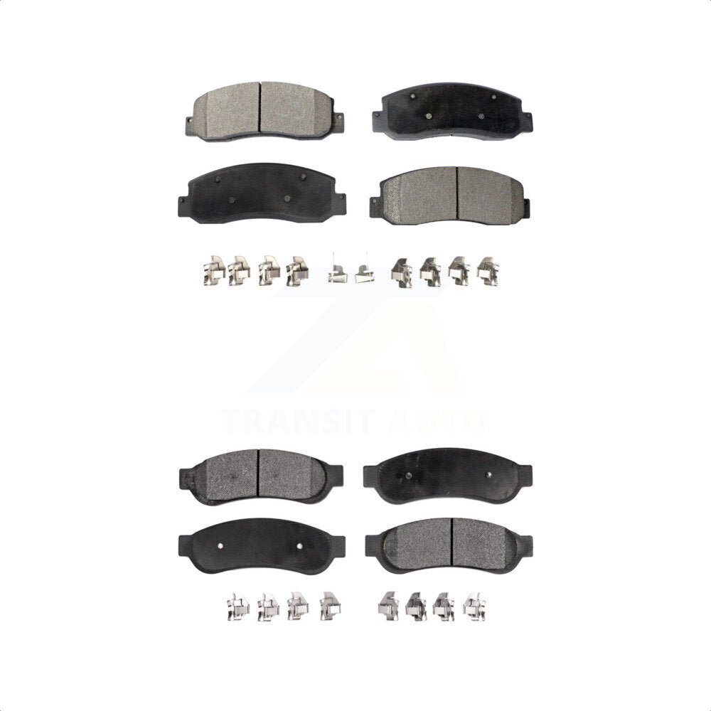 [Avant + Arrière] Kit de plaquette (céramique) de frein pour Ford F-250 Super Duty F-350 F-450 KTC-100045 par TEC