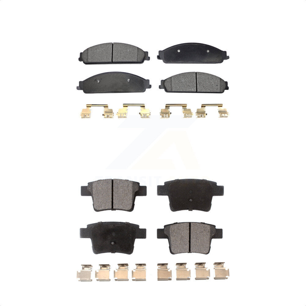 [Avant + Arrière] Kit de plaquette (céramique) de frein pour Ford Five Hundred Freestyle Taurus Mercury Montego X Sable KTC-100046 par TEC