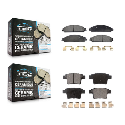 [Avant + Arrière] Kit de plaquette (céramique) de frein pour Ford Five Hundred Freestyle Taurus Mercury Montego X Sable KTC-100046