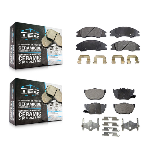 [Avant + Arrière] Kit de plaquette (céramique) de frein pour Kia Spectra Spectra5 KTC-100047