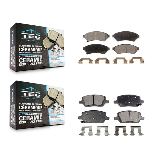 [Avant + Arrière] Kit de plaquette (céramique) de frein pour Chevrolet Uplander Pontiac Montana Buick Terraza Saturn Relay VPG MV-1 KTC-100048