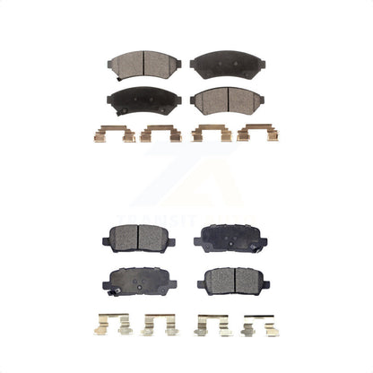 [Avant + Arrière] Kit de plaquette (céramique) de frein pour Pontiac Grand Prix Buick LaCrosse Allure KTC-100049 par TEC
