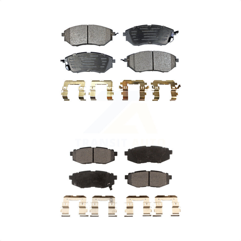 [Avant + Arrière] Kit de plaquette (céramique) de frein pour Subaru Forester Outback Legacy Tribeca B9 KTC-100051 par TEC