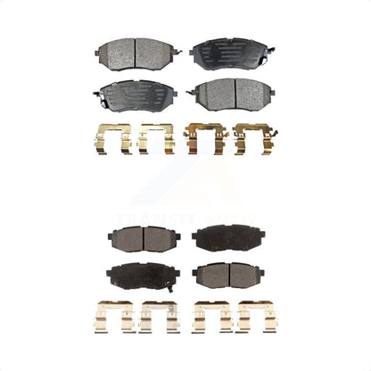 [Avant + Arrière] Kit de plaquette (céramique) de frein pour Subaru Forester Outback Legacy Tribeca B9 KTC-100051 par TEC
