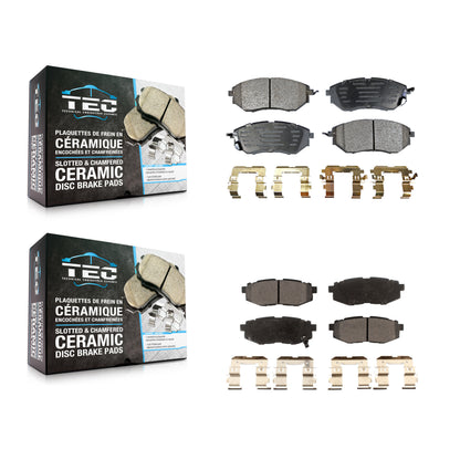 [Avant + Arrière] Kit de plaquette (céramique) de frein pour Subaru Forester Outback Legacy Tribeca B9 KTC-100051