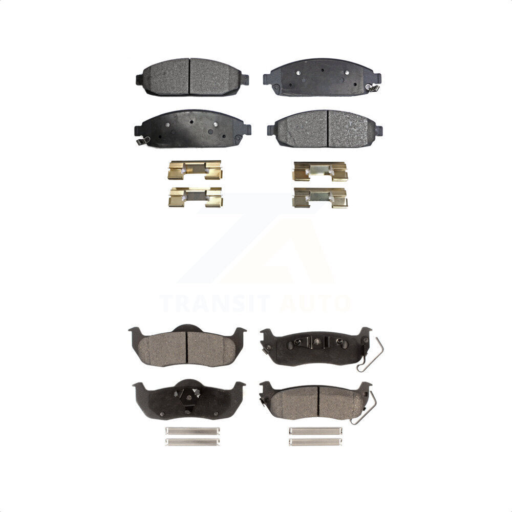 [Avant + Arrière] Kit de plaquette (céramique) de frein pour Jeep Grand Cherokee Commander KTC-100054 par TEC