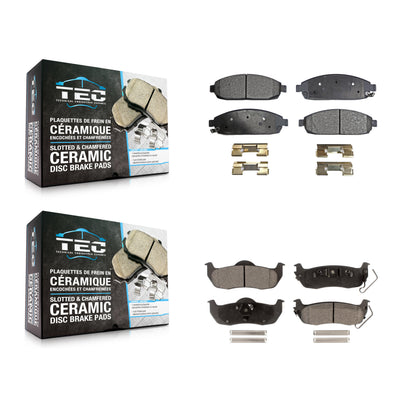 [Avant + Arrière] Kit de plaquette (céramique) de frein pour Jeep Grand Cherokee Commander KTC-100054
