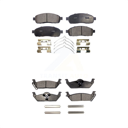 [Avant + Arrière] Kit de plaquette (céramique) de frein pour Ford F-150 Lincoln Mark LT KTC-100055 par TEC