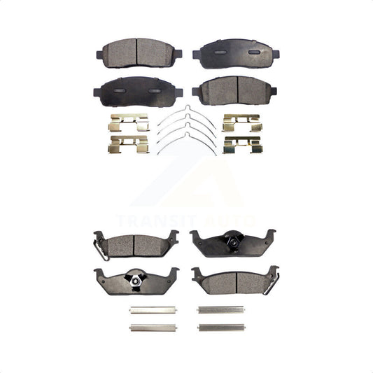 [Avant + Arrière] Kit de plaquette (céramique) de frein pour Ford F-150 Lincoln Mark LT KTC-100055 par TEC