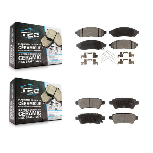 [Avant + Arrière] Kit de plaquette (céramique) de frein pour Nissan Pathfinder Xterra KTC-100063