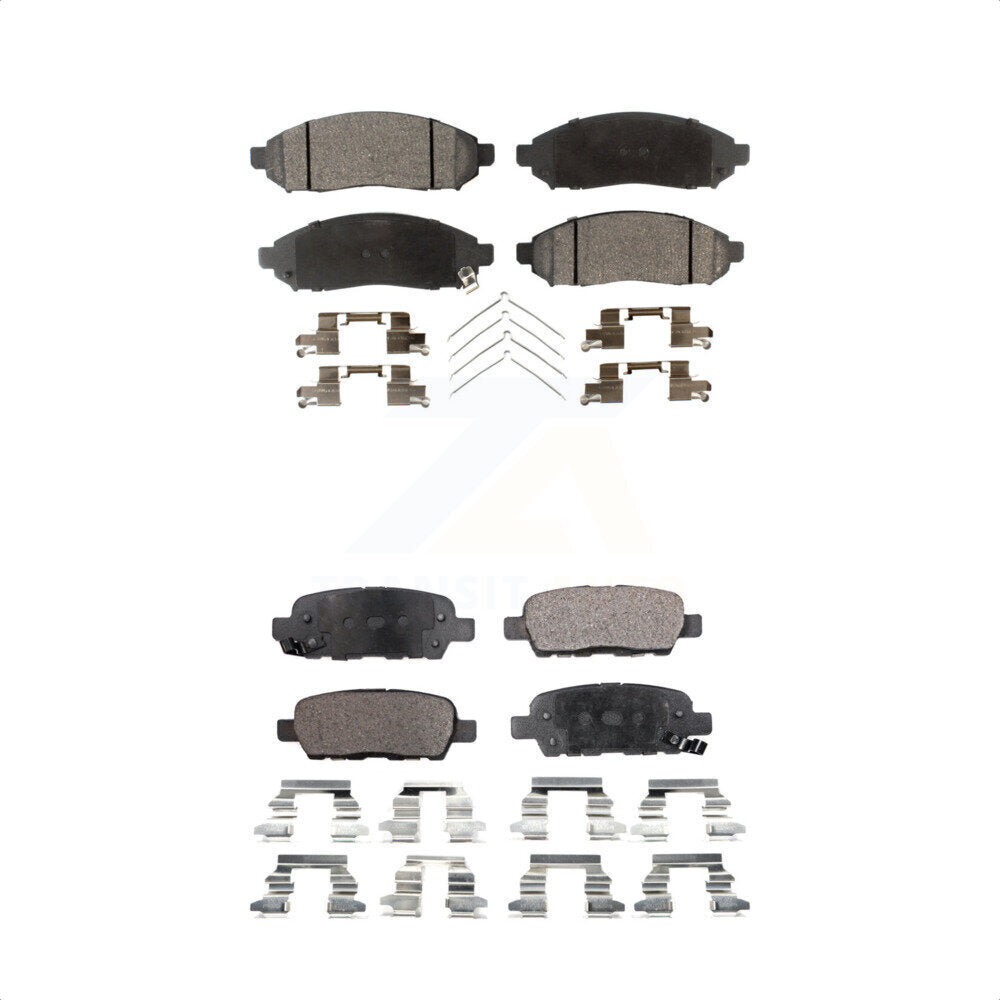 [Avant + Arrière] Kit de plaquette (céramique) de frein pour Nissan LEAF KTC-100064 par TEC