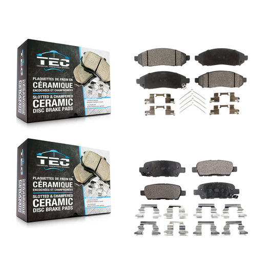 [Avant + Arrière] Kit de plaquette (céramique) de frein pour Nissan LEAF KTC-100064