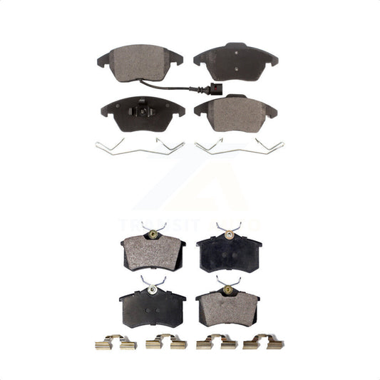 [Avant + Arrière] Kit de plaquette (céramique) de frein pour Volkswagen Jetta Beetle Audi A3 Golf KTC-100068 par TEC