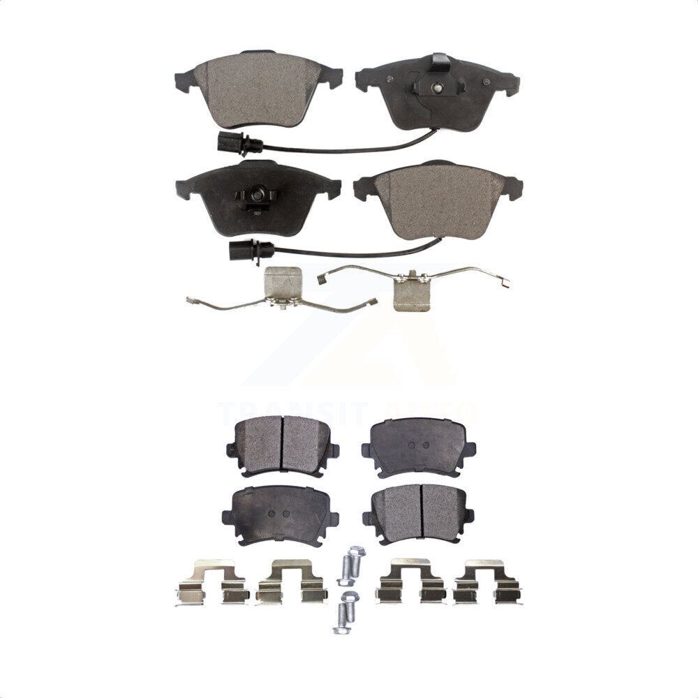 [Avant + Arrière] Kit de plaquette (céramique) de frein pour Volkswagen Audi Passat CC A4 Quattro A6 TT Golf R R32 KTC-100071 par TEC