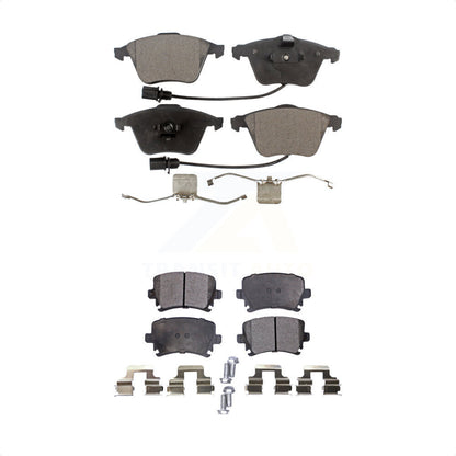 [Avant + Arrière] Kit de plaquette (céramique) de frein pour Volkswagen Audi Passat CC A4 Quattro A6 TT Golf R R32 KTC-100071 par TEC