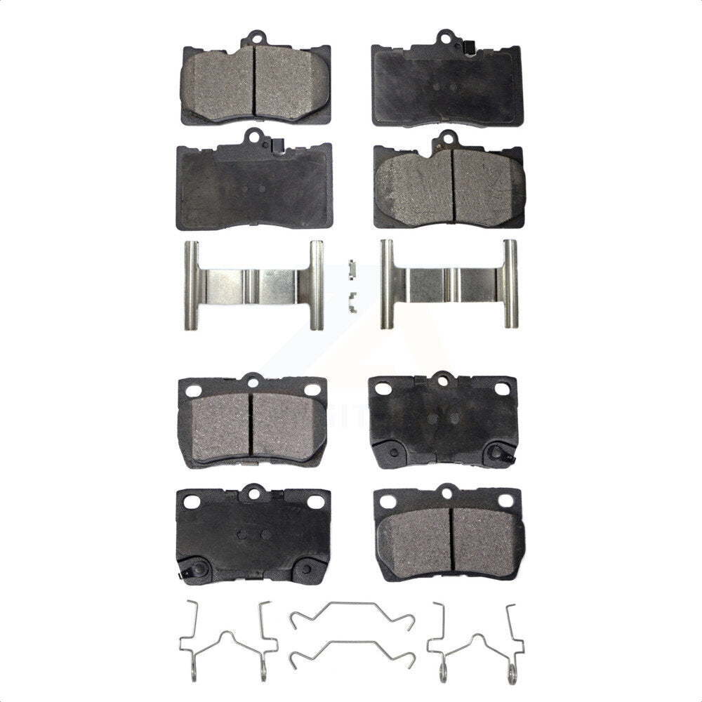 [Avant + Arrière] Kit de plaquette (céramique) de frein pour Lexus GS350 IS350 GS430 GS450h GS460 KTC-100072 par TEC