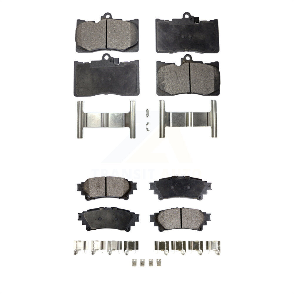 [Avant + Arrière] Kit de plaquette (céramique) de frein pour Lexus GS350 IS300 IS200t IS350 RC350 RC300 RC200t GS300 GS200t GS450h KTC-100073 par TEC