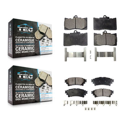 [Avant + Arrière] Kit de plaquette (céramique) de frein pour Lexus GS350 IS300 IS200t IS350 RC350 RC300 RC200t GS300 GS200t GS450h KTC-100073