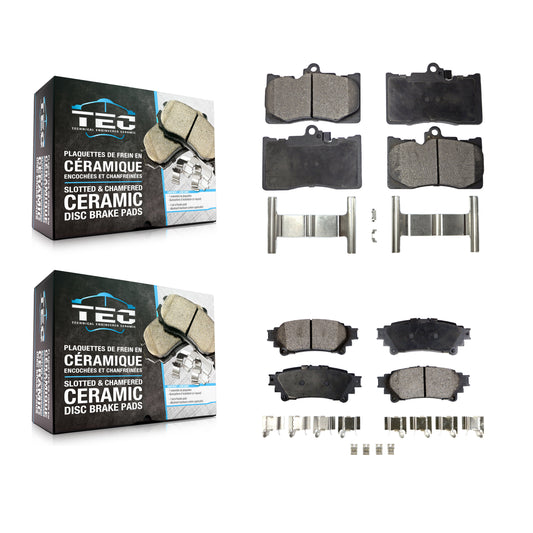 [Avant + Arrière] Kit de plaquette (céramique) de frein pour Lexus GS350 IS300 IS200t IS350 RC350 RC300 RC200t GS300 GS200t GS450h KTC-100073