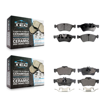 [Avant + Arrière] Kit de plaquette (céramique) de frein pour Mercedes-Benz E350 E550 E500 AWD KTC-100076