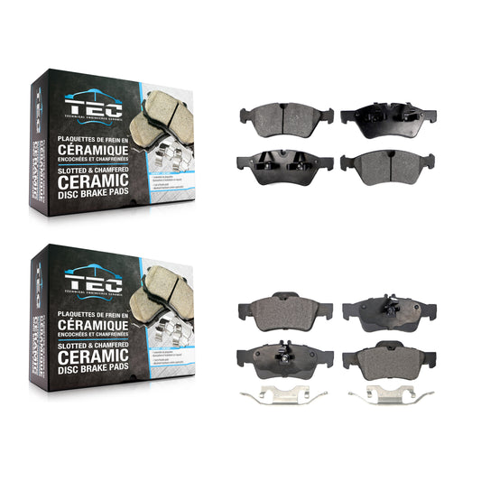 [Avant + Arrière] Kit de plaquette (céramique) de frein pour Mercedes-Benz E350 E550 E500 AWD KTC-100076