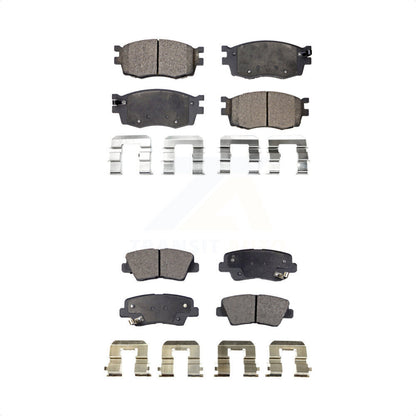 [Avant + Arrière] Kit de plaquette (céramique) de frein pour 2011 Hyundai Accent KTC-100080 par TEC