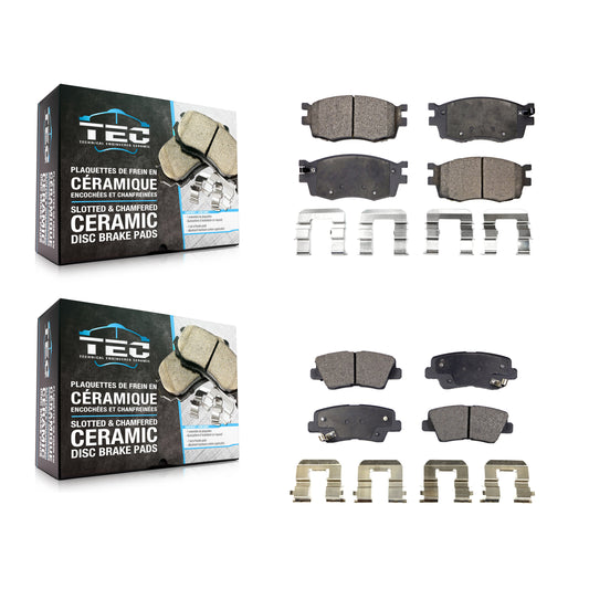 [Avant + Arrière] Kit de plaquette (céramique) de frein pour 2011 Hyundai Accent KTC-100080