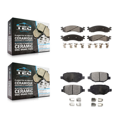 [Avant + Arrière] Kit de plaquette (céramique) de frein pour 2010-2012 Ford Taurus SHO KTC-100081
