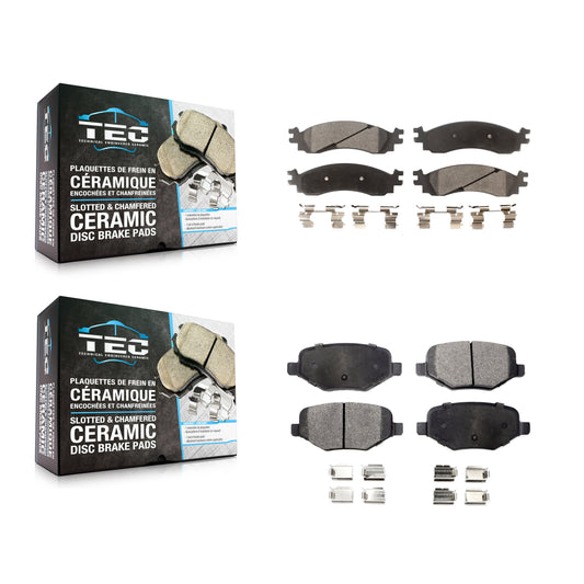 [Avant + Arrière] Kit de plaquette (céramique) de frein pour 2010-2012 Ford Taurus SHO KTC-100081